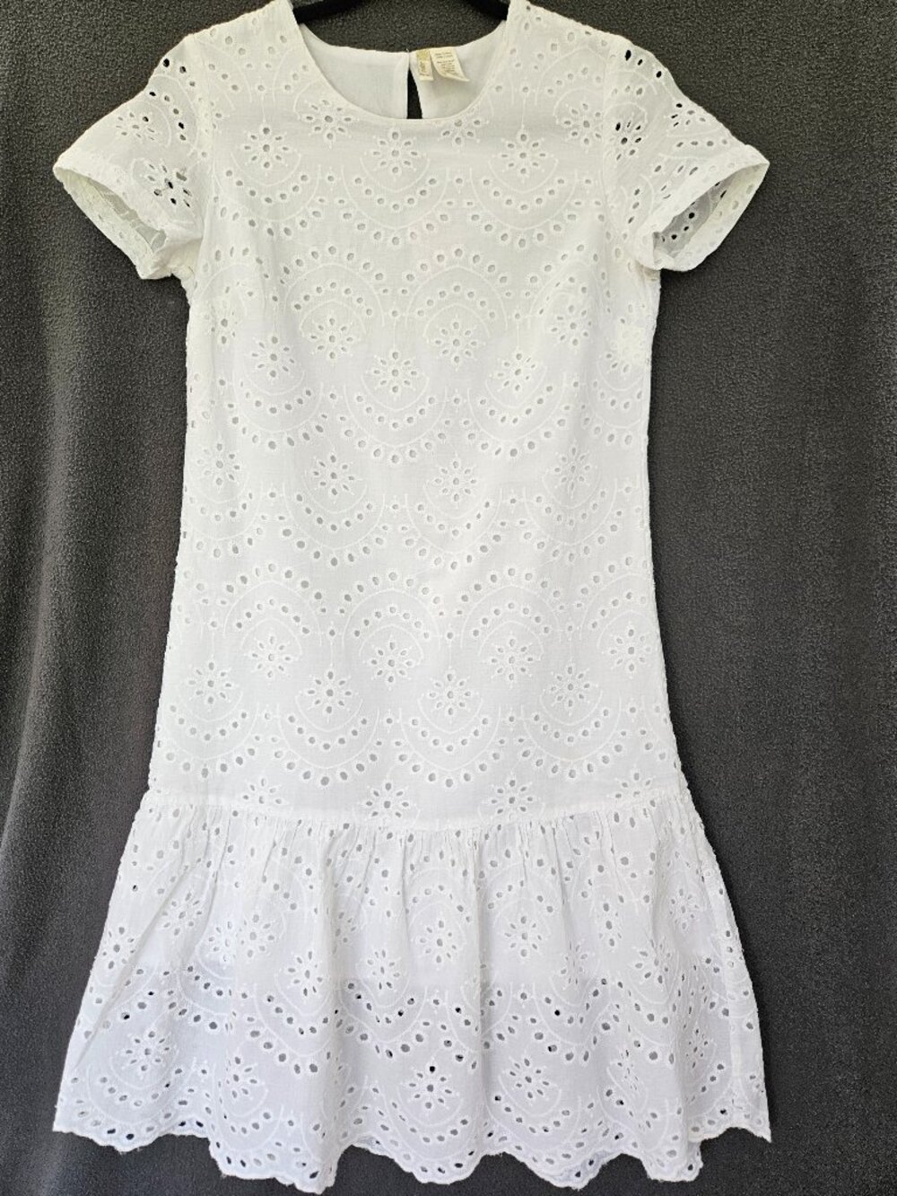 White embroidered dress